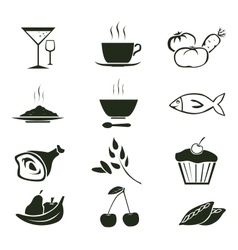 Food icons 2 vector image
