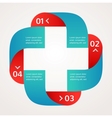 Medical and healthcare background infographic vector image