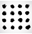 Ink grunge circle frames vector image