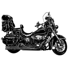 Motorcycle vector image