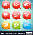 Discount Labels vector image