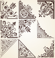 Decorative Ornamental Corners Decorative Ornamental Corners vector image