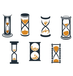 Hourglass symbols vector image