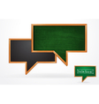 Blackboard speech bubble vector image