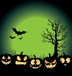 Halloween background vector image