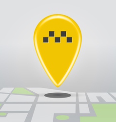 Taxi cab point vector image