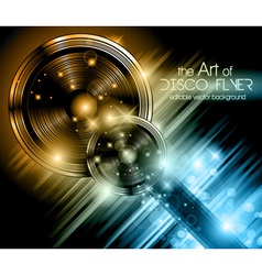 Disco Speakers Background vector image