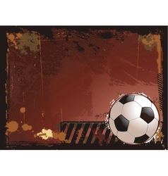 Grunge soccer background vector image