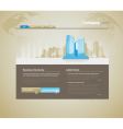 Website template with city vector image