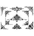 Corner design elements vector image