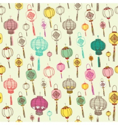 Chinese lanterns vector image