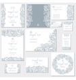 Template for wedding cards vector image