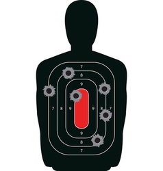 Shooting Range Silhouette Target vector image