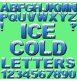 Cold Letters vector image