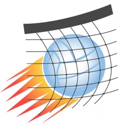 Volleyball vector image