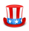 Usa top hat for independence vector image