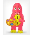 Funny Monster Artist vector image
