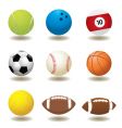 Sport balls vector image