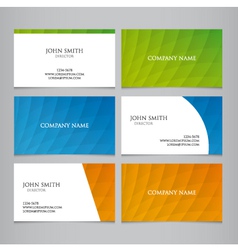 Business card template vector image
