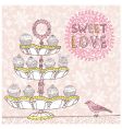 Tea background vector image