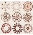 Arabesque pattern set vector image