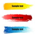 Painted grunge banners vector image