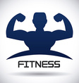 Bodybuilding design vector image