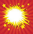 Comic book explosion vector image