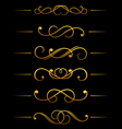 Vintage ornamental embellishments vector image