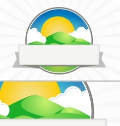 Clean mountain seal vector image