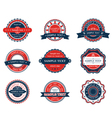 Set of retro labels vector image