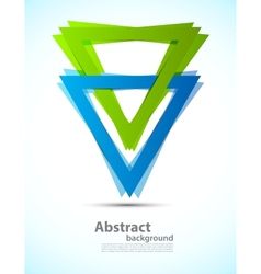 Background with triangles vector image