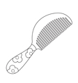 Hairbrush toy vector image
