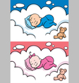 Sleeping baby vector image