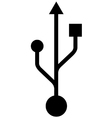USB icon vector image