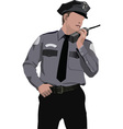 Policeman vector image
