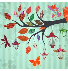 Scrap-booking background vector image