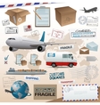 Distribution and shipping elements vector image