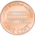 American one cent coin vector image