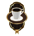Vintage Coffee Label Background vector image