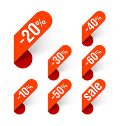 Discount labels vector image