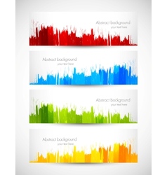 Set of grunge banners vector image
