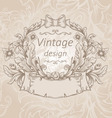 Retro vintage emblem vector image