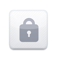 White lock icon Eps10 Easy to edit vector image
