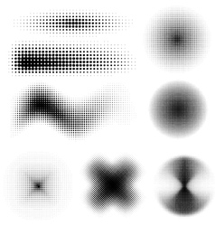 Halftone Set vector image