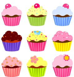 Cupcakes vector image