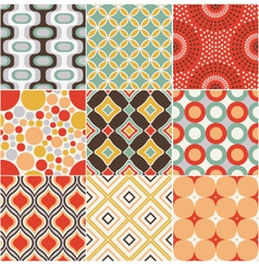 Retro seamless pattern vector image