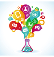 Social media vector image