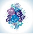 Floral vector postcard vector image
