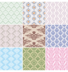 Seamless retro background vector image
